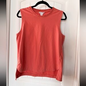 Athleta Vibrant Coral Muscle Tee size medium